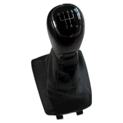 Hlavice řadící páky s manžetou, Fabia III, 5-stupňový manuál, kožená, HL11