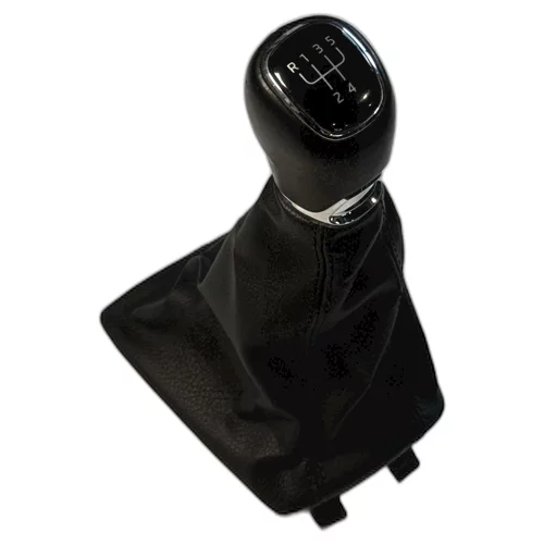 Hlavice řadící páky s manžetou, Fabia III, 5-stupňový manuál, kožená, HL13