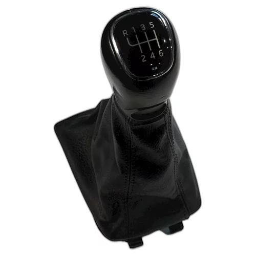  Hlavice řadící páky s manžetou, Fabia III, 6-stupňový manuál, kožená, HL14