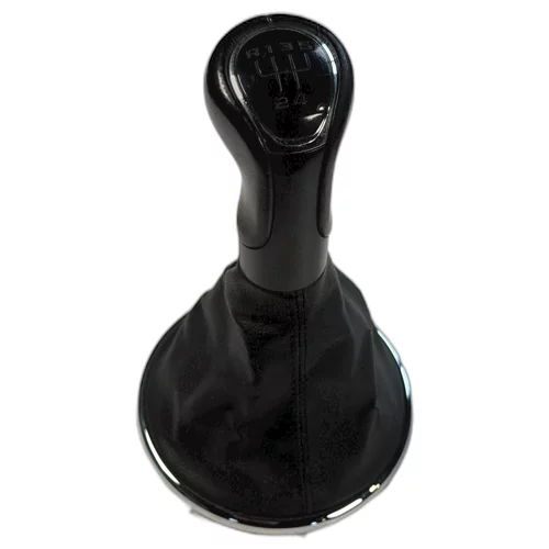 Hlavice řadící páky s manžetou, Fabia II, 5-stupňový manuál, kožená, HL24