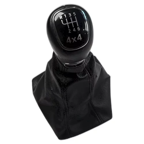 Hlavice řadící páky s manžetou, Octavia III, 6-stupňový manuál, 4x4, kožená, HL37