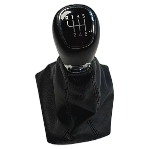 Hlavice řadící páky s manžetou, Octavia III, 6-stupňový manuál, kožená, HL40