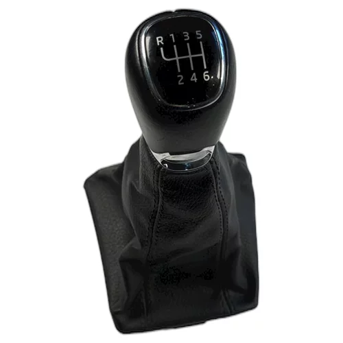 Hlavice řadící páky s manžetou, Octavia III, 6-stupňový manuál, kožená, HL53