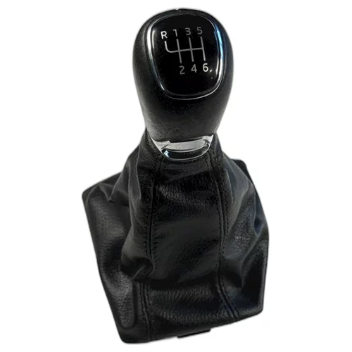 Hlavice řadící páky s manžetou, Octavia III, 6-stupňový manuál, kožená, HL55