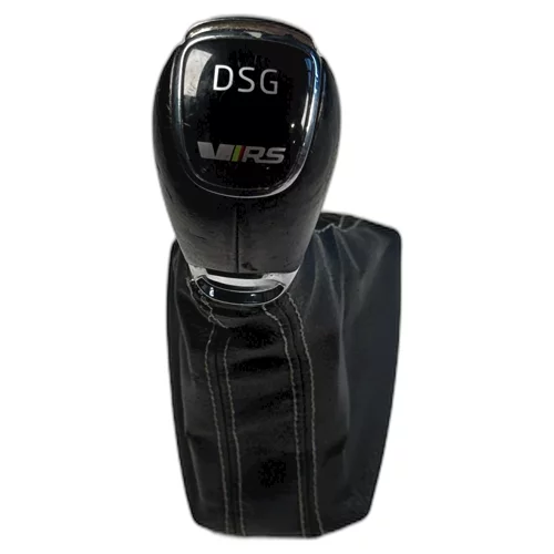 Hlavice řadící páky s manžetou, Octavia III, DSG, VRS, kožená, HL56