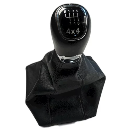 Hlavice řadící páky s manžetou, Octavia III, 6-stupňový manuál, 4X4, kožená, HL64 