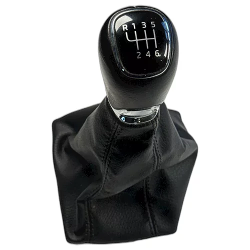 Hlavice řadící páky s manžetou, Octavia III, 6-stupňový manuál, kožená, HL65