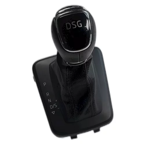 Hlavice řadící páky s manžetou, Rapid, DSG, kožená, HL64