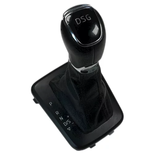 Hlavice řadící páky s manžetou, Rapid, DSG, kožená, HL65