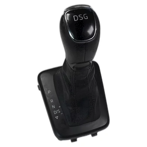 Hlavice řadící páky s manžetou, Rapid, DSG, kožená, HL70